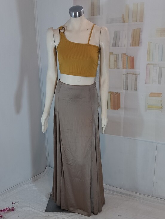& Other Stories Dresses & Skirts - Women’s High-Waist Mixi Skirt in Taupe